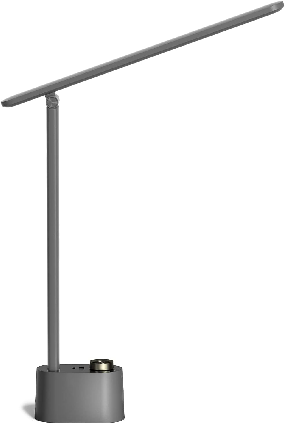 Honeywell Sunturalux™ LED Desk Lamp with USB Charging Ports HWT-H01 - Stepless Dimmable Eye Caring Desk Light for Home Office Bedroom Bedside College Dorm, Foldable Table Lamp Reading Lamp Black